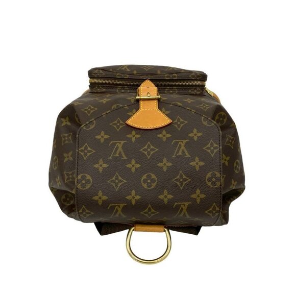 Louis Vuitton Vintage Montsouris Monogram Leather Drawstring Rucksack Sac main image 10